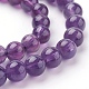 Natural Amethyst Beads Strands X-G-G099-6mm-1-3