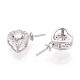 925 подвеска в форме сердца из стерлингового серебра с микропаве из кубических цирконий STER-N016-91P-2