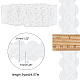 Fingerinspire 4.6~5 yards レース刺繍トリミング  ミシンクラフト装飾  模造パールと  花  ホワイト  31x7mm DIY-FG0003-31-2