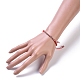 Adjustable Nylon Cord Braided Bead Bracelets and Rings Sets SJEW-JS01029-6