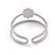 304 anelli gemelli in acciaio inox RJEW-G285-66P-3