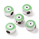 Ccb пластиковые европейские бусины CCB-B001-02G-1