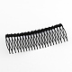 Trendy Women's Iron Hair Combs with Flower Rhinestones OHAR-R175-08-2