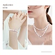 3pcs colliers de perles en coquille naturelle et fleurs de perles en plastique et ensemble de bracelets extensibles SJEW-SW00010-02-7