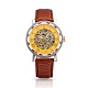 Acier inoxydable de haute qualité montre-bracelet en cuir WACH-A002-15-1
