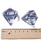Diamond Shaped Mixed Color Transparent Acrylic Faceted Pendants X-TACR-PL673-M-3