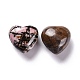 Piedra natural del amor del corazón de la rodonita G-M379-18-2