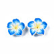 Plumeria hecha a mano de arcilla polimérica flor 3D abalorios X-CLAY-Q192-30mm-05-4