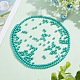 Arricraft 2 brins de perles rondes synthétiques turquoise de taiwan brins G-AR0004-71-4