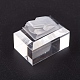 プラスチックのリングが表示されます  有機ガラスと  ジュエリーディスプレイ  透明  3.6x2.45x3cm RDIS-L003-04-3