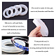 PandaHall 6 Pcs 6 Sizes Silicone Bangle Mold Clear Round Bracelet Jewelry Casting Resin Mould AJEW-PH0016-23-4