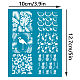 シルクスクリーン印刷ステンシル  木に塗るため  DIYデコレーションTシャツ生地  夏のテーマ模様  100x127mm DIY-WH0341-156-2