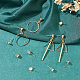 BENECREAT Brass Stud Earring Findings KK-BC0001-24G-5