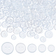 Arricraft 250 шт. 5 стильные прозрачные круглые пуговицы с 2 отверстиями BUTT-AR0001-07-1