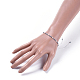 Verstellbarer Nylonfaden geflochtene Perlen Armbänder BJEW-JB04377-03-4