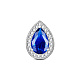 Tinysand 925 perles de charme en argent sterling avec zircone bleue en forme de larme d'eau pour bracelet TS-C-252-2
