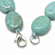 Colliers de perle en turquoise synthétique NJEW-T007-15-3