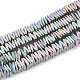 Electroplate Non-magnetic Synthetic Hematite Beads Strands G-T061-129C-1