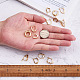 Fashewelry 14шт 7 стиля латунные серьги-кольца KK-FW0001-07-5
