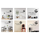 PVC Quotes Wall Sticker DIY-WH0200-092-5