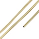 銅線グリンプワイヤー  丸型フレキシブルコイル線  刺繍やジュエリー製作用のメタリック糸  マットライトゴールド  18ゲージ  1mm  約20 G /袋 TWIR-XCP0001-17-1