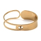 Évider 304 bracelets à manchette large en acier inoxydable BJEW-G689-01G-3