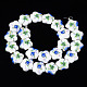 Handmade Porcelain Ceramic Beads Strands PORC-S502-034A-2