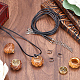 Kit de fabrication de collier médaillon Sunnyclue DIY WOOD-SC0001-58A-4