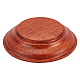 FINGERINSPIRE Nature Wood Display Base Round Orange Red Wooden Base 3.8x0.8 inch Wood Display Stand Wooden Pedestal for Figure Toy Model DIY Crafts Display or Home Decoration AJEW-WH0251-18-1