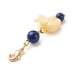 Décorations de pendentif en perles de pierres précieuses naturelles HJEW-JM00711-01-5