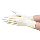 クラフト用ゴム手袋  ラテックスフリー  パウダーフリー  ユニバーサルクラフト作業指手袋  淡黄色  ミディアムサイズ  25x9cm  100個/袋 AJEW-E034-65M-4