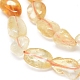 Chapelets de perles de citrine naturelle G-D0004-A02-07-3
