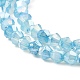 Imitation Jade Glass Beads Strands GLAA-P058-02A-02-3