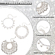 Anattasoul 6 pièces 3 styles alliage cloche breloques bracelets de cheville pour femmes AJEW-AN0007-11-6