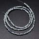 Rondelle facettée demi-arc-en-ciel plaqué de perles de verre X-EGLA-M006-3mm-B06-3