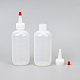 プラスチック目盛りスクイズボトル  赤い先端キャップ付き  ケチャップ用の丈夫な噴出ボトル  ソース  シロップ  ドレッシング  アート＆クラフト  ホワイト  5.3x12.5cm  容量：180ミリリットル AJEW-BC0001-03A-7