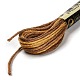 10かせ 6層ポリエステル刺繍フロス  クロスステッチの糸  セグメント染め  サドルブラウン  0.5mm  約8.75ヤード（8m）/かせ OCOR-K006-A39-2
