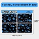 CREATCABIN Stars Card Skin Sticker Credit Card Skin Cover Card Stickers Personalize Removable Debit Card Protecting Vinyl Sticker No Bubble Slim Waterproof Anti-Wrinkling for Card Decor 7.3x5.4Inch DIY-WH0432-049-2