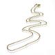 Iron Rolo Chains Necklace Making MAK-R017-75cm-AB-2