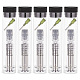 OLYCRAFT 5 Sets Reusable Glass Syringe 1ml Glass Luer Pets Syringe with Luer Locks & Blunt Tips Reusable Glass Dispensing Syringes for Industry or Labtoratory Liquids or Pet Feeding - Silver TOOL-WH0001-51A-1