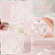 透明なプラスチックのメイクアップ化粧品収納ボックス  マルチグリッドストレージ  梅の花の形  透明  9.05x8.25x5.9cm  内径：25mmと8.7mm MRMJ-WH0001-09-4