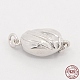 Ювелирные застежки для ожерелья с родиевым покрытием 925 шкатульная застежка из стерлингового серебра STER-M019-03S-1
