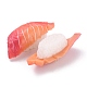 人工プラスチック刺身モデル  模造食品  ディスプレイ装飾用  鮭寿司  レッド  68x26x23mm DJEW-P012-06-2