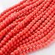 Synthetic Coral Beads Strands GSR6mmC052-1