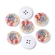 4-Hole Wooden Buttons X-BUTT-A027-40L-03-1