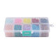 10 colores perlas de vidrio pintado en aerosol transparente DGLA-JP0001-11-4mm-2