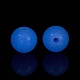 ルミナスキャンディーカラーガラスビーズ  暗闇で光る  ラウンド  コーンフラワーブルー  6mm  穴：0.8mm GLAA-E031-01A-02-2