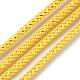 Braided Polyester Cords with Gold Metallic Cords OCOR-S108-208-3