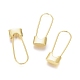 Brass Hoop Earrings EJEW-G275-01G-1