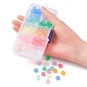 200Pcs 10 Colors Transparent & Luminous Plastic Beads KY-YW0001-50-4